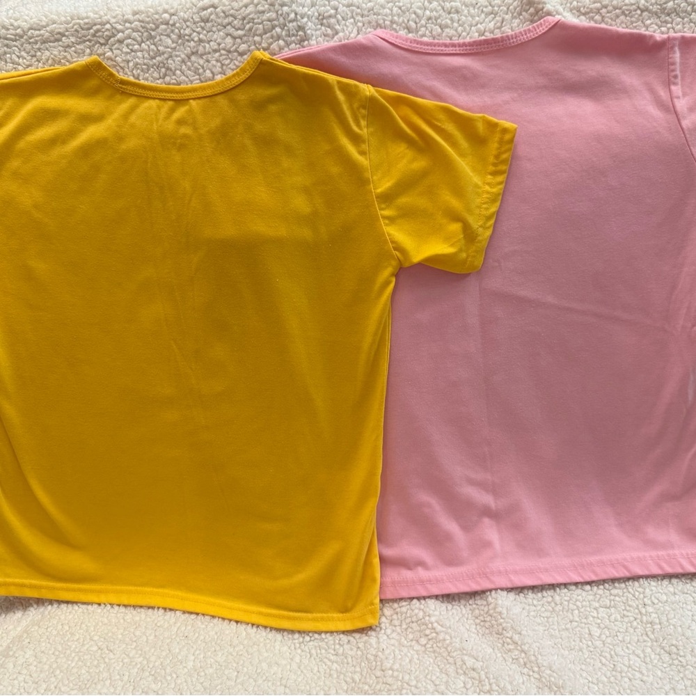 Kids Yellow and Pink T-Shirts
